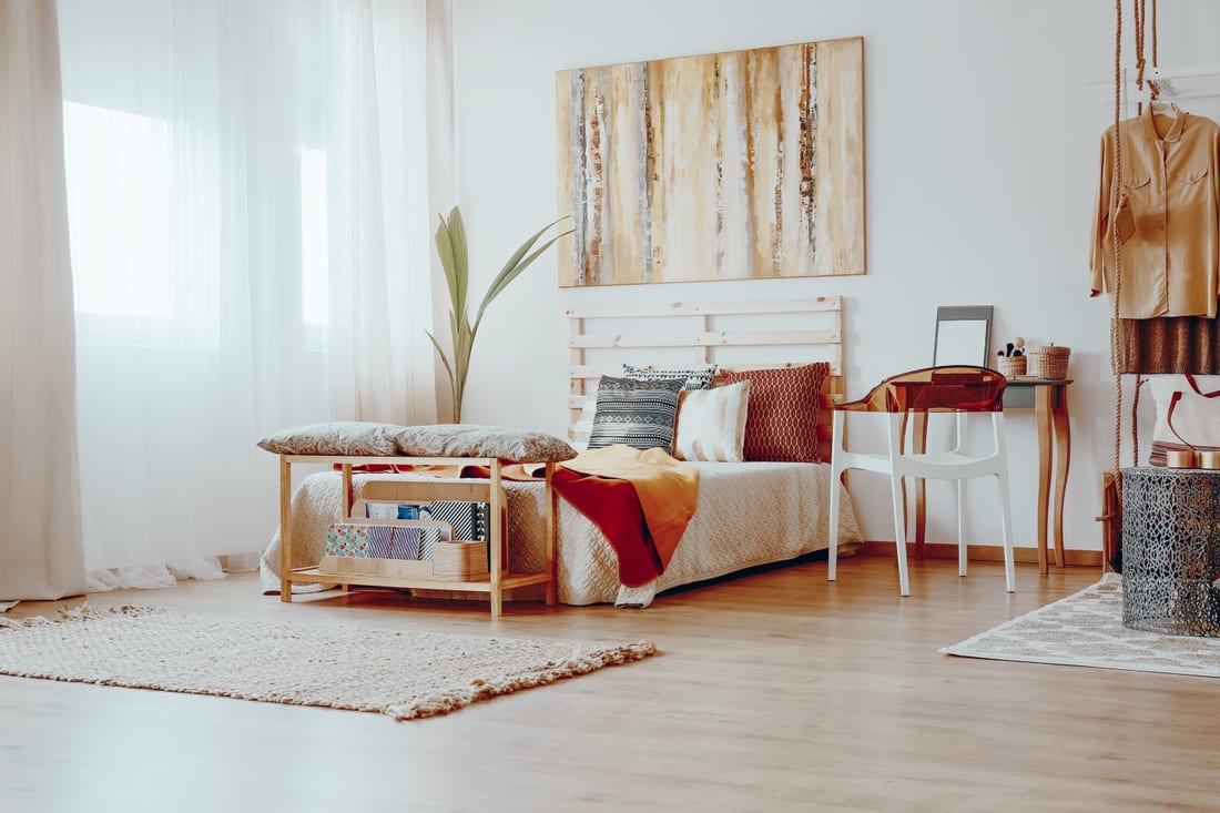 Carpet in a furnished home