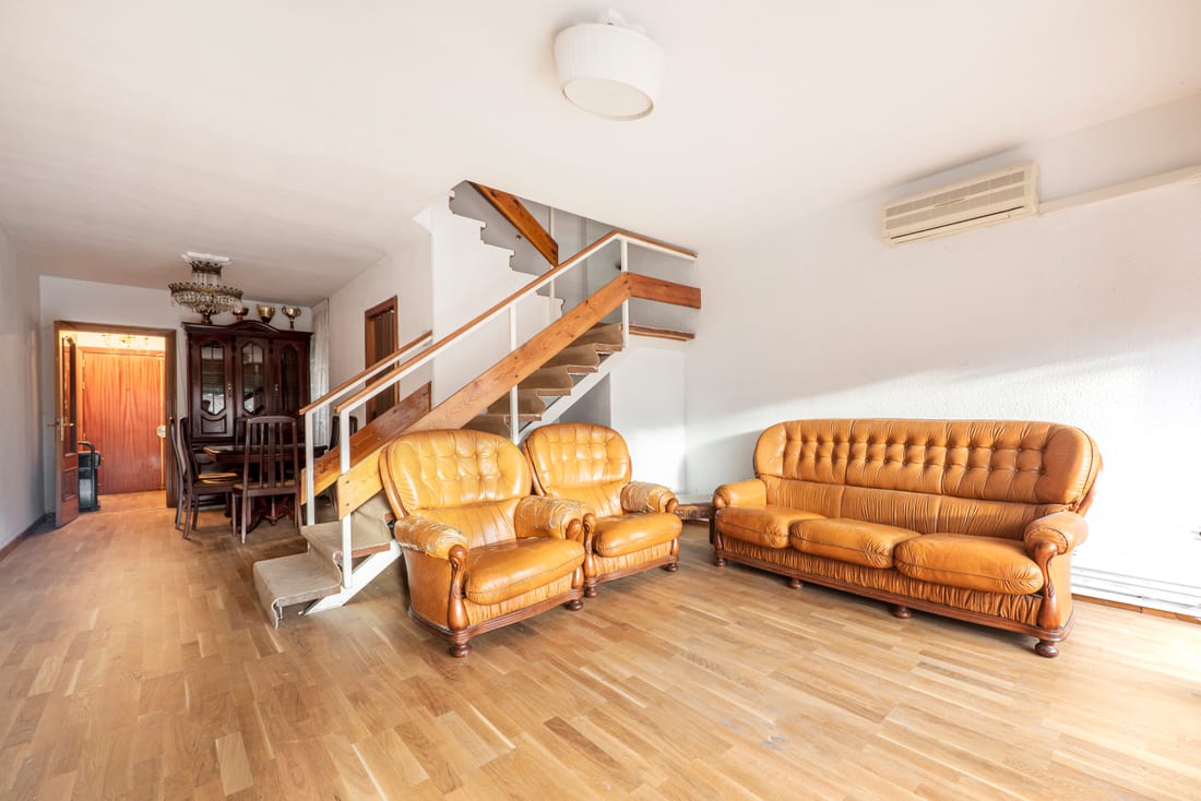 Hardwood in a furnished home